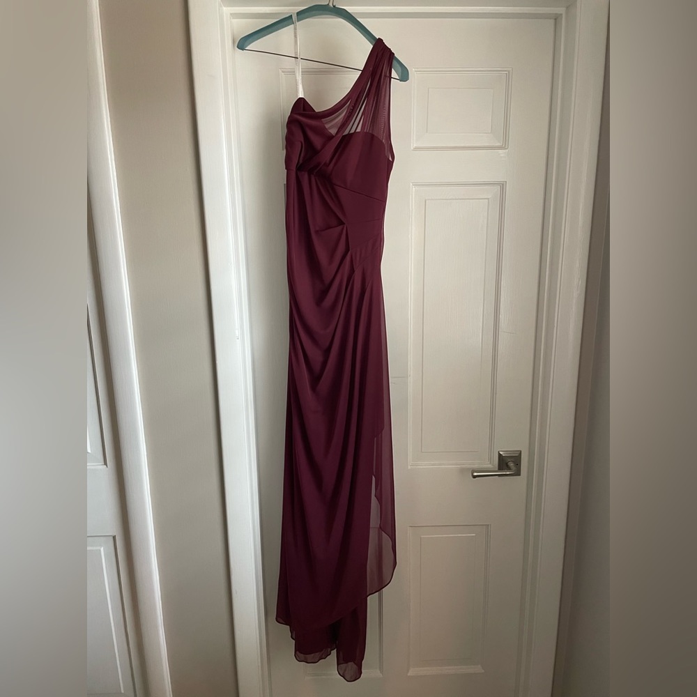 David’s Bridal Maxi Maroon Dress
